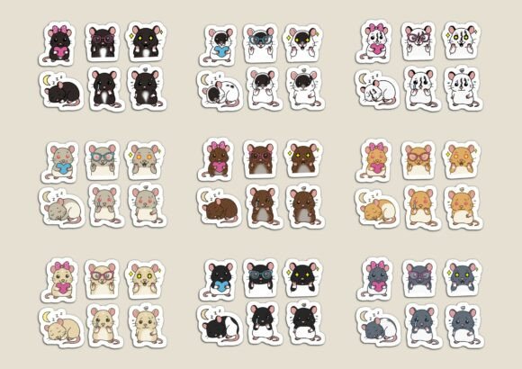 Download Cartoon Rats Clip Art Goodnotes Stickers - Goodnotes stickers Collection