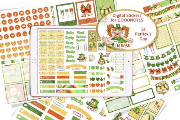 Download St Patrick's Day Goodnotes Stickers - Goodnotes stickers Collection