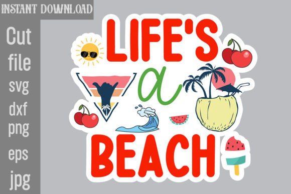 Download Life's a Beach SVG Cut File - Life's a beach svg cut file Collection